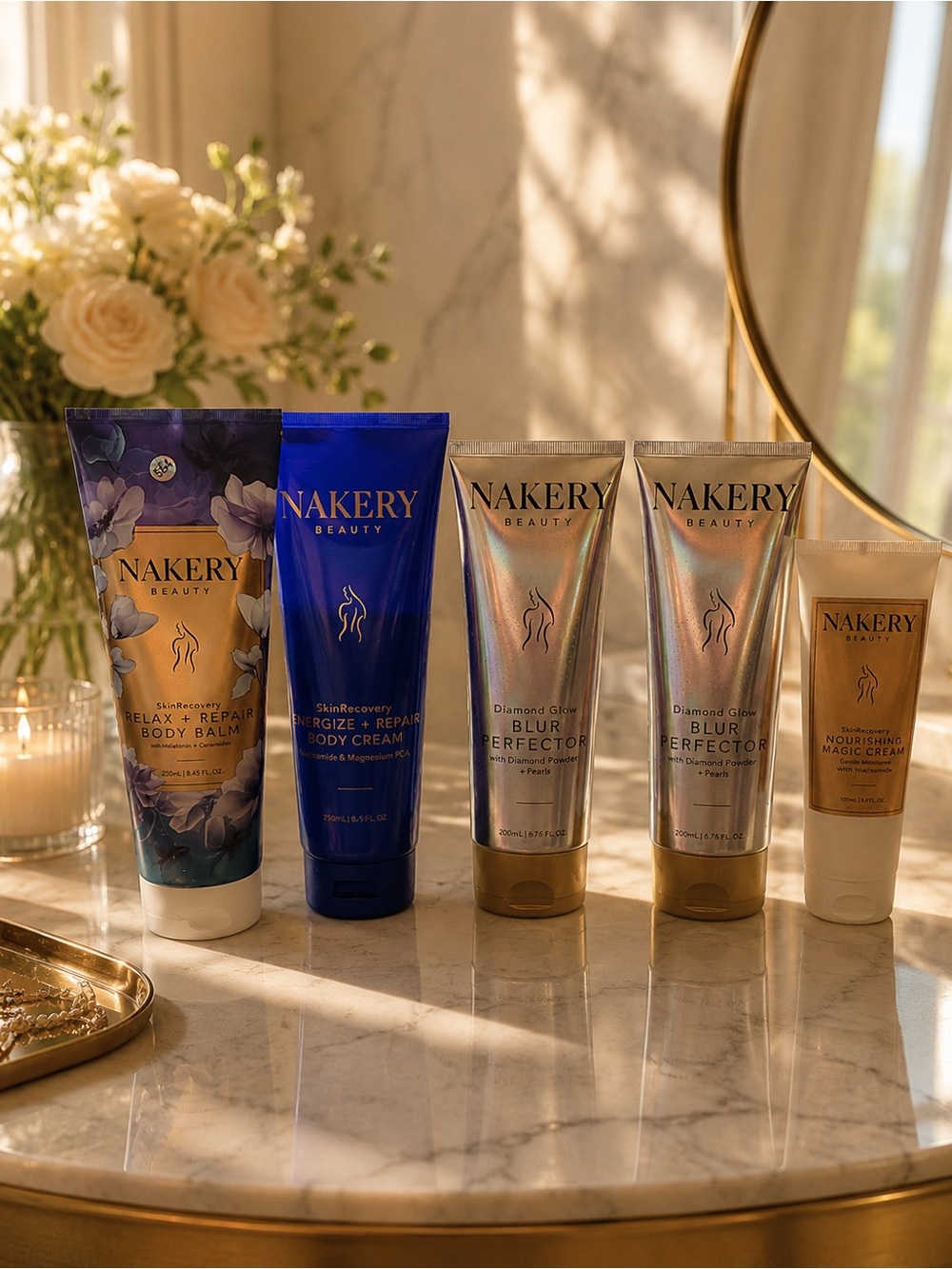 Nakery Beauty Diamond Glow Blur Perfector - Gold & Pearl Finish